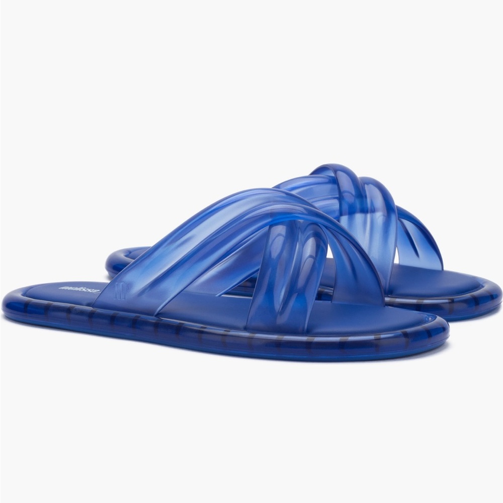 Larroude x Melissa Cali Cross-Strap Slides